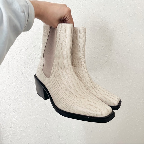 Matisse Shoes - MATISSE ELLIS CROC WESTERN BOOTIES
